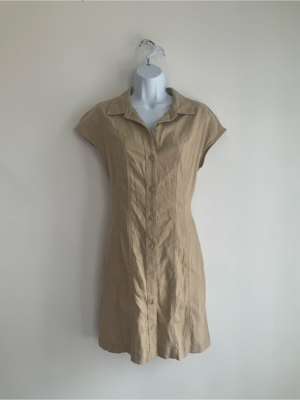 Universal Thread Tan Button-Up Mini Dress